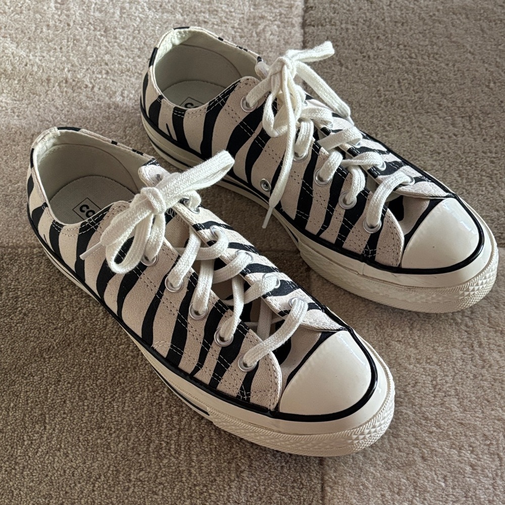Converse Zebra Stripe Canvas Sneakers